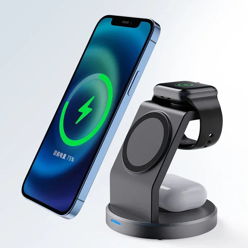 3 in 1 Magnetic Wireless Charger Stand